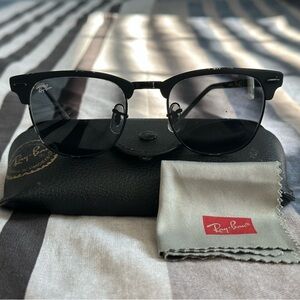 Ray-Ban Clubmaster Marble Dark Grey Sunglasses